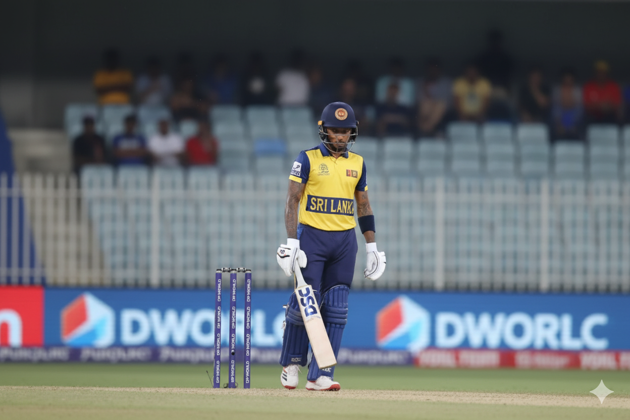 Nissanka Pathum Responds with Fire: SL Stars Shine After Harshit Rana’s Helmet Blow